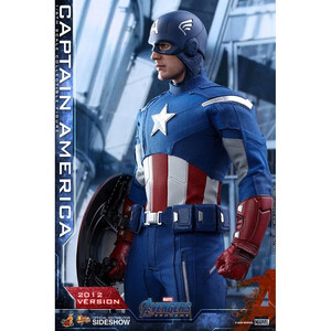 Hot Toys Avengers Endgame Movie Masterpiece 1/6 Scale Captain America (2012 Version) - Damaged packaging 