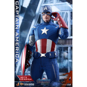 Hot Toys Avengers Endgame Movie Masterpiece 1/6 Scale Captain America (2012 Version) - Damaged packaging 