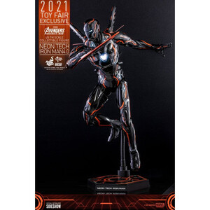 Hot Toys Avengers Infinity War 1/6 Scale Iron Man Neon Tech 4.0 2021 Toy Fair Exclusive 