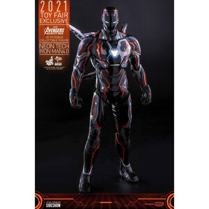 Hot Toys Avengers Infinity War 1/6 Scale Iron Man Neon Tech 4.0 2021 Toy Fair Exclusive 