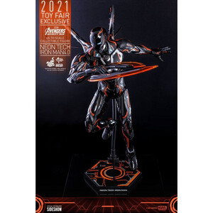 Hot Toys Avengers Infinity War 1/6 Scale Iron Man Neon Tech 4.0 2021 Toy Fair Exclusive 