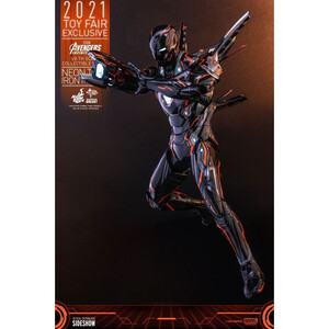 Hot Toys Avengers Infinity War 1/6 Scale Iron Man Neon Tech 4.0 2021 Toy Fair Exclusive 