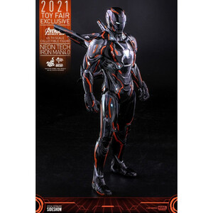 Hot Toys Avengers Infinity War 1/6 Scale Iron Man Neon Tech 4.0 2021 Toy Fair Exclusive 