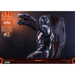Hot Toys Avengers Infinity War 1/6 Scale Iron Man Neon Tech 4.0 2021 Toy Fair Exclusive 