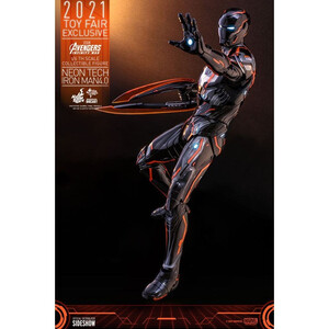 Hot Toys Avengers Infinity War 1/6 Scale Iron Man Neon Tech 4.0 2021 Toy Fair Exclusive 
