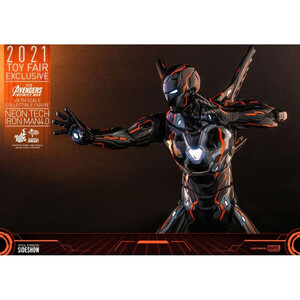 Hot Toys Avengers Infinity War 1/6 Scale Iron Man Neon Tech 4.0 2021 Toy Fair Exclusive 