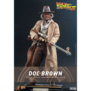Hot Toys Back To The Future III Movie Masterpiece 1/6 Scale Doc Brown 