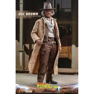 Hot Toys Back To The Future III Movie Masterpiece 1/6 Scale Doc Brown 