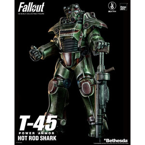 ThreeZero Fallout 1/6 Scale FigZERO T-45 Hot Rod Shark Power Armor 