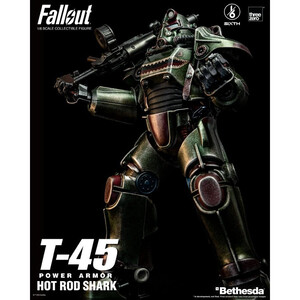 ThreeZero Fallout 1/6 Scale FigZERO T-45 Hot Rod Shark Power Armor 