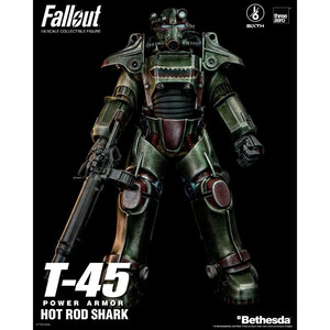 ThreeZero Fallout 1/6 Scale FigZERO T-45 Hot Rod Shark Power Armor 