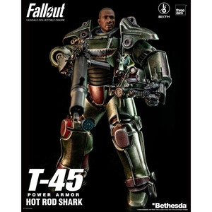 ThreeZero Fallout 1/6 Scale FigZERO T-45 Hot Rod Shark Power Armor 