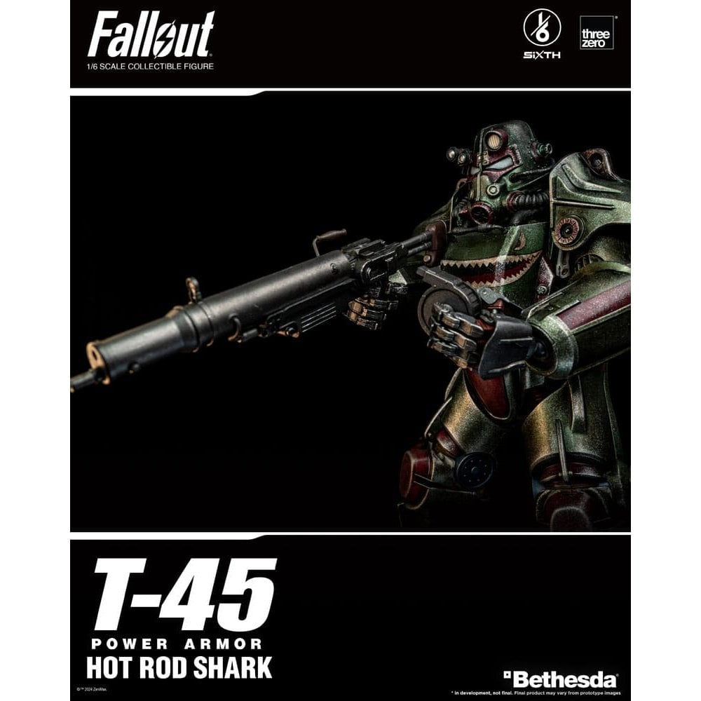 ThreeZero Fallout 1/6 Scale FigZERO T-45 Hot Rod Shark Power Armor