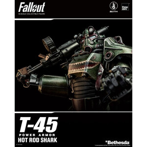 ThreeZero Fallout 1/6 Scale FigZERO T-45 Hot Rod Shark Power Armor 