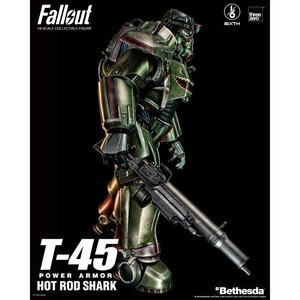 ThreeZero Fallout 1/6 Scale FigZERO T-45 Hot Rod Shark Power Armor 