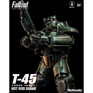 ThreeZero Fallout 1/6 Scale FigZERO T-45 Hot Rod Shark Power Armor 
