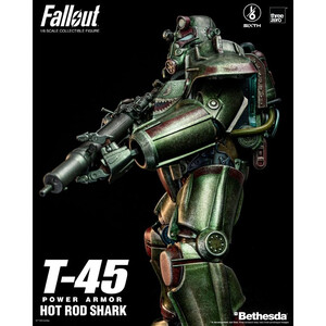 ThreeZero Fallout 1/6 Scale FigZERO T-45 Hot Rod Shark Power Armor 
