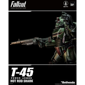ThreeZero Fallout 1/6 Scale FigZERO T-45 Hot Rod Shark Power Armor 