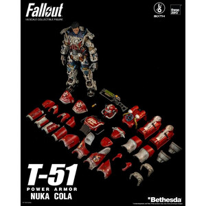 ThreeZero Fallout 1/6 Scale T-51 Nuka Cola Power Armor 