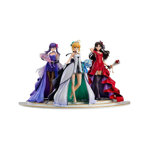 Good Smile Company Fate/stay night 1/7 Saber, Rin Tohsaka and Sakura Matou 15th Celebration Dress Ver. 