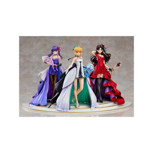 Good Smile Company Fate/stay night 1/7 Saber, Rin Tohsaka and Sakura Matou 15th Celebration Dress Ver. 