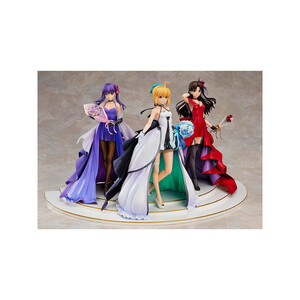 Good Smile Company Fate/stay night 1/7 Saber, Rin Tohsaka and Sakura Matou 15th Celebration Dress Ver. 