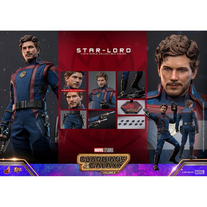 Hot Toys Guardians of the Galaxy Vol. 3 Movie Masterpiece 1/6 Scale Star-Lord 31 cm 