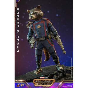 Hot Toys Guardians of the Galaxy Vol. 3 Movie Masterpiece Action Figuren 1/6 Rocket & Cosmo 16 cm 