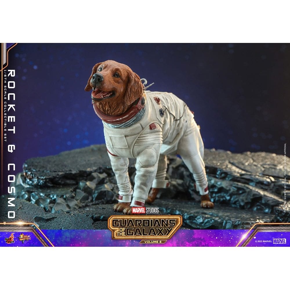 Hot Toys Guardians of the Galaxy Movie Masterpiece Action Figuren  1/6 Rocket Cosmo 16 cm
