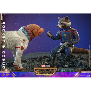 Hot Toys Guardians of the Galaxy Vol. 3 Movie Masterpiece Action Figuren 1/6 Rocket & Cosmo 16 cm 