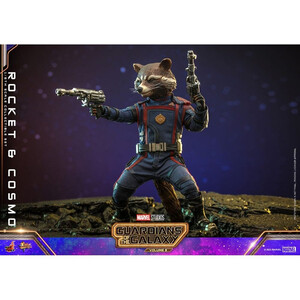 Hot Toys Guardians of the Galaxy Vol. 3 Movie Masterpiece Action Figuren 1/6 Rocket & Cosmo 16 cm 