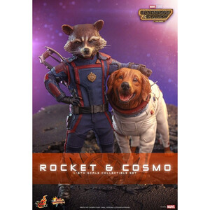 Hot Toys Guardians of the Galaxy Vol. 3 Movie Masterpiece Action Figuren 1/6 Rocket & Cosmo 16 cm 
