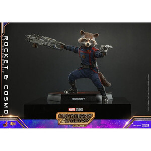 Hot Toys Guardians of the Galaxy Vol. 3 Movie Masterpiece Action Figuren 1/6 Rocket & Cosmo 16 cm 