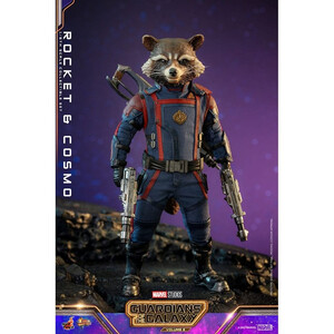 Hot Toys Guardians of the Galaxy Vol. 3 Movie Masterpiece Action Figuren 1/6 Rocket & Cosmo 16 cm 