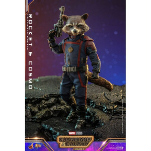 Hot Toys Guardians of the Galaxy Vol. 3 Movie Masterpiece Action Figuren 1/6 Rocket & Cosmo 16 cm 