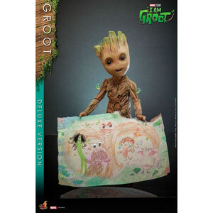 Hot Toys I Am Groot Action Figure Groot Deluxe Version 