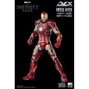ThreeZero Infinity Saga 1/12 Scale DLX Action Figure Iron Man Mark 43 (Battle Damage) Limited Edition 