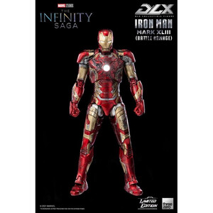 ThreeZero Infinity Saga 1/12 Scale DLX Action Figure Iron Man Mark 43 (Battle Damage) Limited Edition 