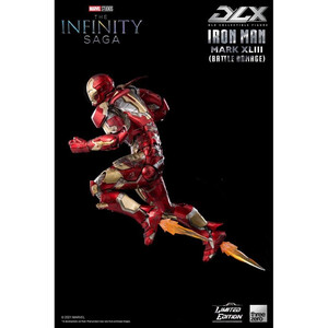 ThreeZero Infinity Saga 1/12 Scale DLX Action Figure Iron Man Mark 43 (Battle Damage) Limited Edition 