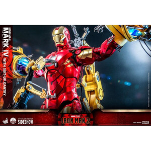 Hot Toys Iron Man 2 1/4 Scale Iron Man Mark IV with Suit-Up Gantry 