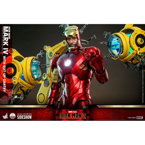 Hot Toys Iron Man 2 1/4 Scale Iron Man Mark IV with Suit-Up Gantry 