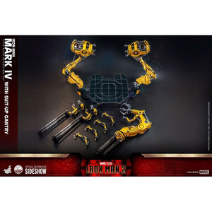 Hot Toys Iron Man 2 1/4 Scale Iron Man Mark IV with Suit-Up Gantry 