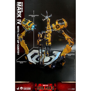 Hot Toys Iron Man 2 1/4 Scale Iron Man Mark IV with Suit-Up Gantry 
