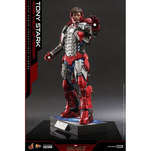 Hot Toys Iron Man 2 Movie Masterpiece 1/6 Scale Tony Stark (Mark V Suit Up Version) 