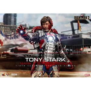 Hot Toys Iron Man 2 Movie Masterpiece 1/6 Scale Tony Stark (Mark V Suit Up Version) 
