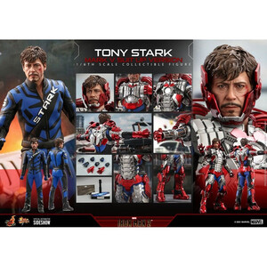Hot Toys Iron Man 2 Movie Masterpiece 1/6 Scale Tony Stark (Mark V Suit Up Version) 
