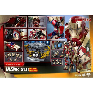Hot Toys Iron Man 3 1/4 Scale Iron Man Mark XLII Deluxe Ver. 