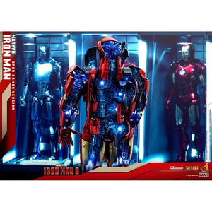 Hot Toys Iron Man 3 Diorama 1/6 Scale Iron Man Mark VII (Open Armor Version) 