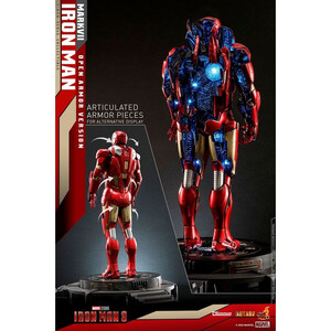 Hot Toys Iron Man 3 Diorama 1/6 Scale Iron Man Mark VII (Open Armor Version) 