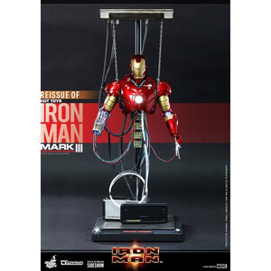 Hot Toys Iron Man Movie Masterpiece 1/6 Scale Iron Man Mark III (Construction Version) 